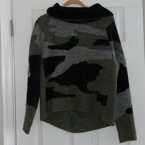 Aqua camo sweater. Size medium